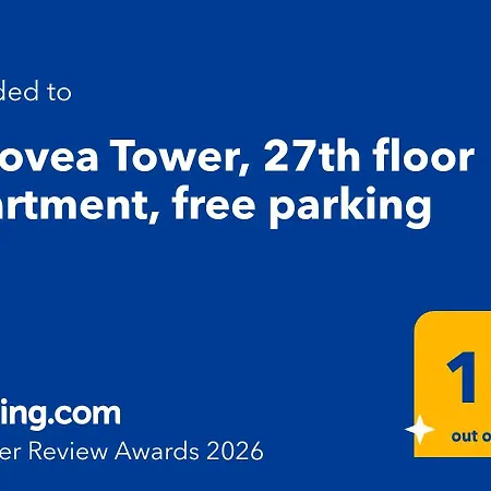Eurovea Tower, 27th Floor Apartment, Free Parking דירה ברטיסלאבה