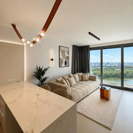 Apartment Eurovea Tower, 27th Floor Apartment, Free Parking Pressburg