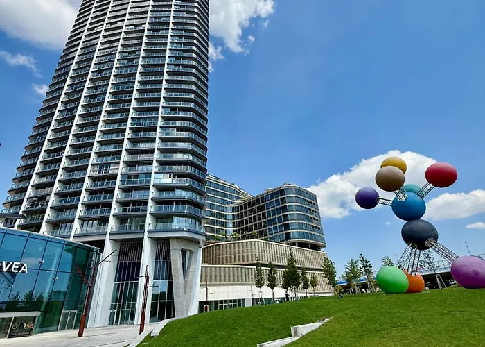 Eurovea Tower, 27th Floor Apartment, Free Parking Apartament Bratislava
